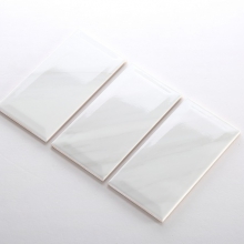Gạch thẻ ốp tường màu trắng bóng vát 100x400 M1400X - Image 5