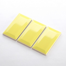Gạch thẻ ốp tường màu vàng bóng vát 75x150 M751505X
