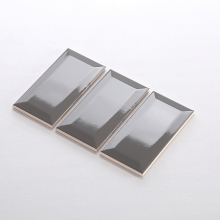 Gạch thẻ ốp tường màu xám đậm bóng vát 100x200 M1203X