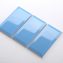 Gạch thẻ ốp tường vuông xanh lá cây bóng phẳng 100x100 M1106 - Image 5
