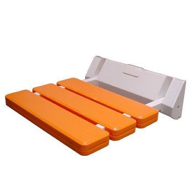 Ghế ngồi tắm gắn tường Clean Max (màu cam)