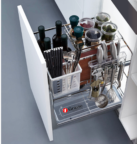 Giá bát đĩa cố định 2 tầng Grasso GCD800LUX (765x240x119mm) - Image 3