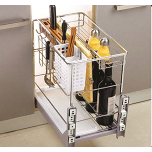 Giá dao thớt nan dẹt inox bóng - ray giảm chấn Eurokit ECPL.35 - Image 3