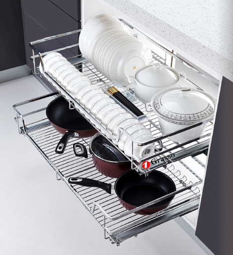 Giá đựng xoong nồi tủ dưới Grasso GD800 (765x465x150mm) - Image 5