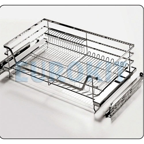 Giá xoong nồi âm tủ nan dẹt inox mờ Eurokit BG-VIP - Image 4