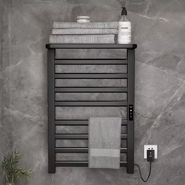 Giàn sấy khăn tắm khăn mặt màu đen Miken R395B