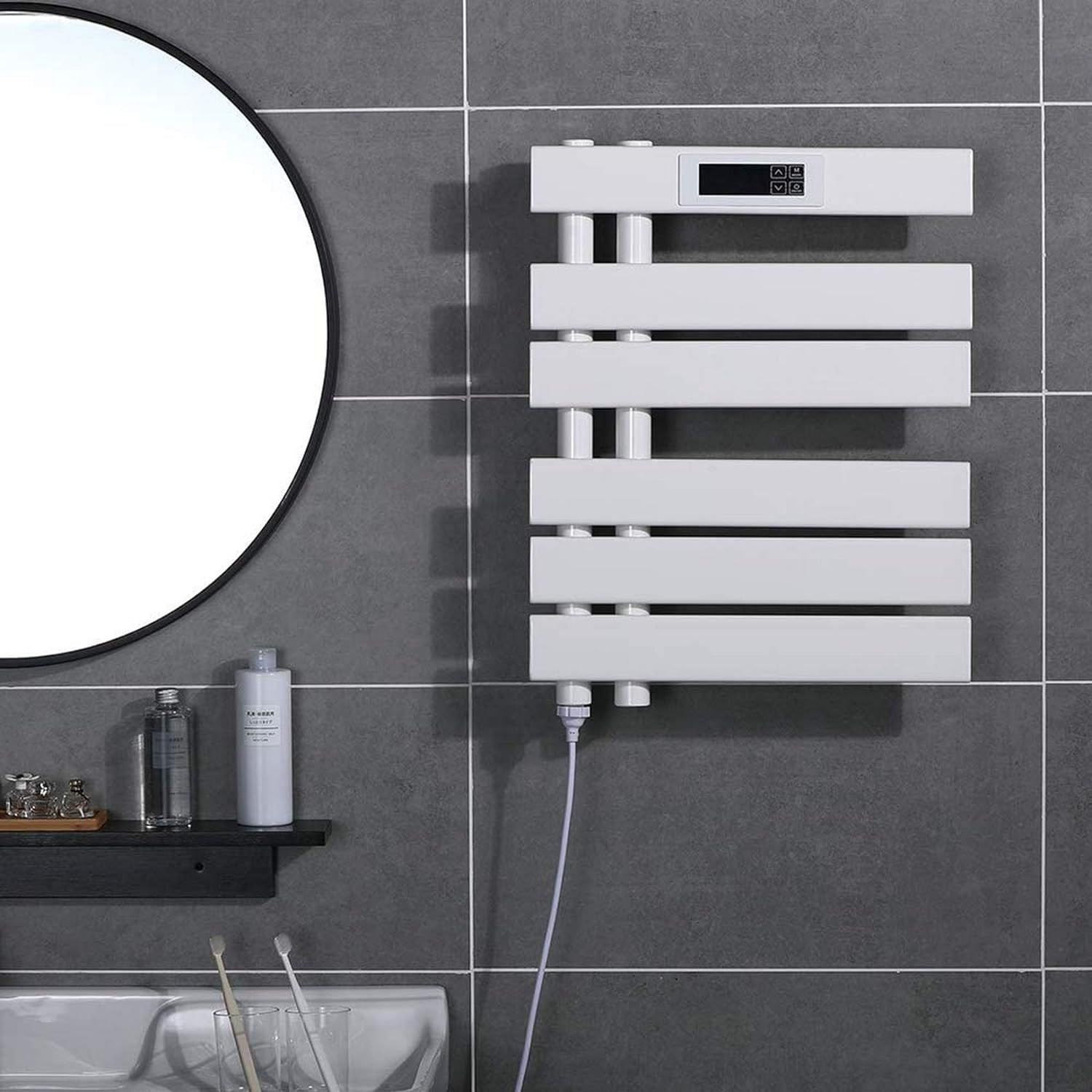 Giàn sấy khăn tắm, khăn mặt, sấy quần áo màu đen Miken G900B - Image 3