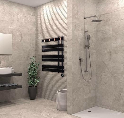 Giàn sấy khăn tắm màu đen AVONFLOW AF12-UCB