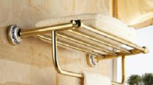 Giàn vắt khăn tắm mạ vàng Clean Max 38003