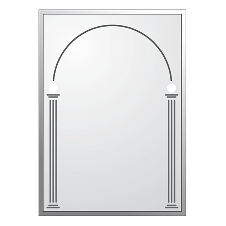Gương đèn led cảm ứng kẻ viền Bancoot LKM017 (Đ/N - 700x900mm) - Image 3