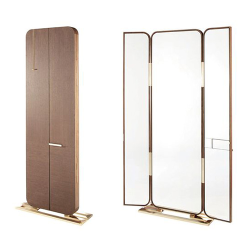 Gương nghệ thuật khung nhôm mạ màu vàng KMD-6080VAG (Hình ô van, 60x80cm-50x70cm) - Image 3