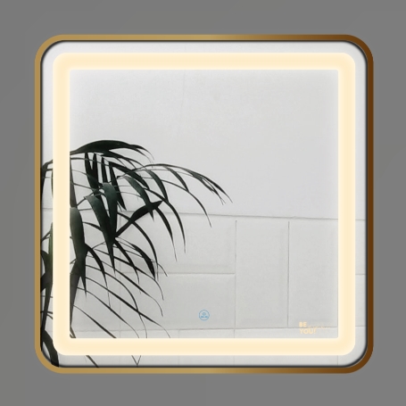Gương nhà tắm đèn Led cảm ứng hình vuông GLS Q21S25 (600x600mm) - Ánh sáng trong
