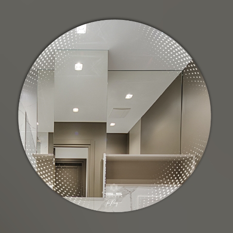Gương nhà tắm hình chữ nhật đứng viền nhôm GLS R30 (500x700mm) - Image 6