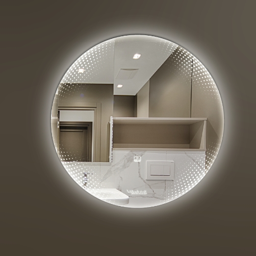 Gương nhà tắm hình chữ nhật đứng viền nhôm GLS R50 (600x800mm) - Image 5