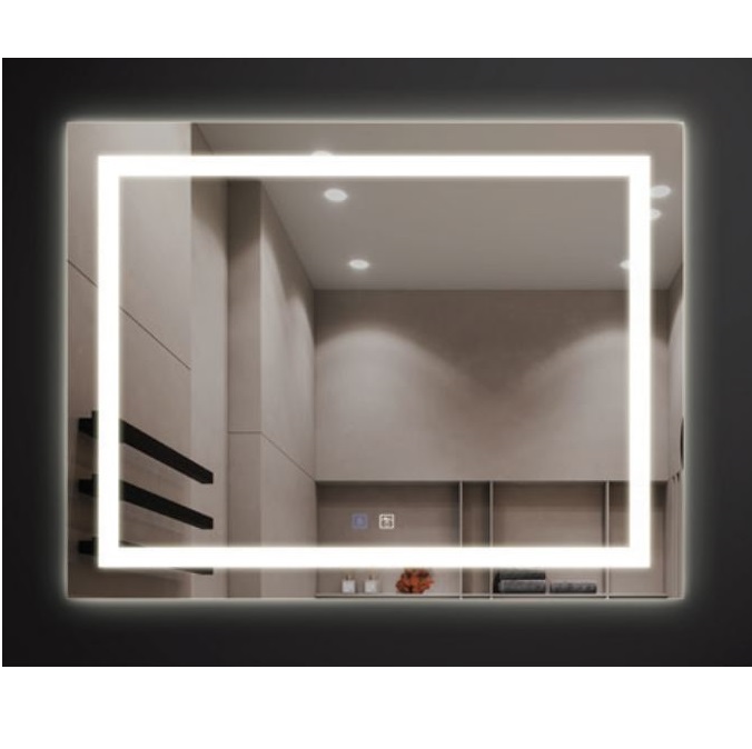 Gương phòng tắm Bancoot tráng bạc 5 lớp chùa kẻ góc BC102 - Image 3