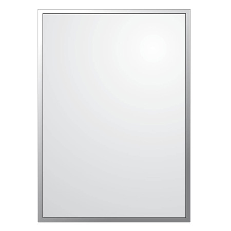 Gương phòng tắm Bancoot tráng bạc vuông vát trơn BC126