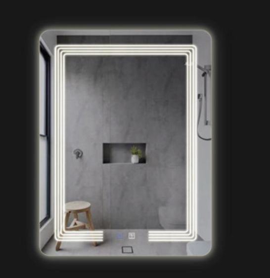 Gương phòng tắm đèn led Bancoot LKM101D (600x800mm)