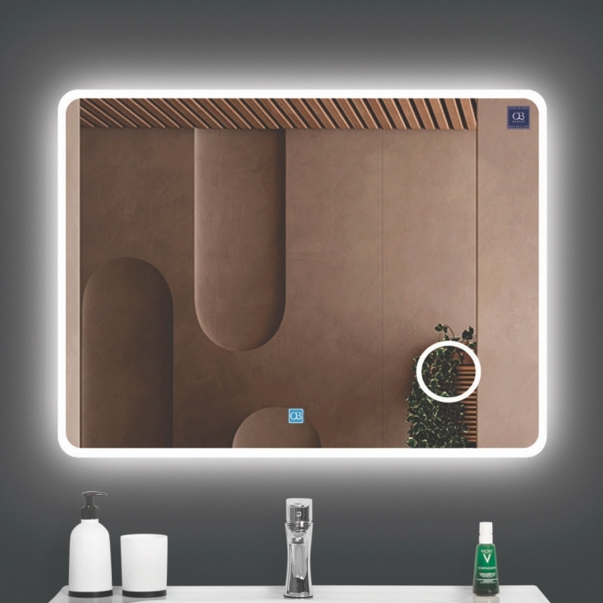 Gương phòng tắm đèn led QB-QL901NV (800x600mm) - Image 3