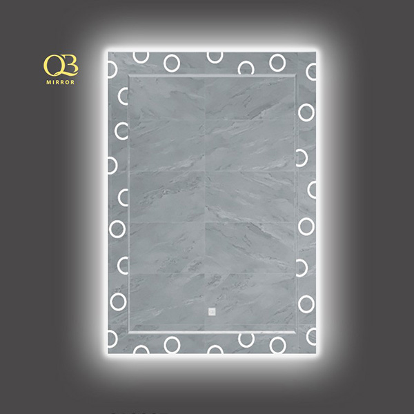 Gương phòng tắm đèn led QB-QL909T (520x750mm)