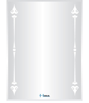 Gương phòng tắm Hobig phun cát HB5-006 (50x70)