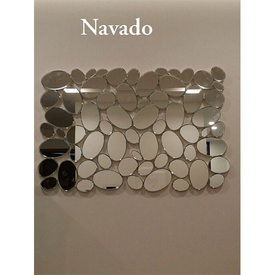 Gương trang điểm đèn led bọc dây da Navado No15534 - Image 3