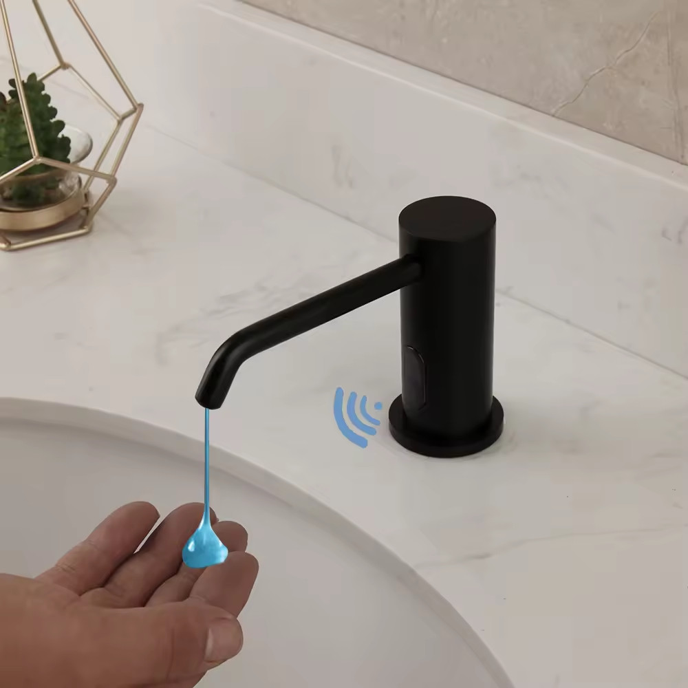 Hộp đựng xà phòng nước rửa tay Inox treo tường màu vàng Miken MK-813GB - Image 3