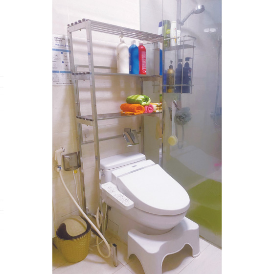 Kệ 3 tầng để sau bồn cầu BAO KB 26610