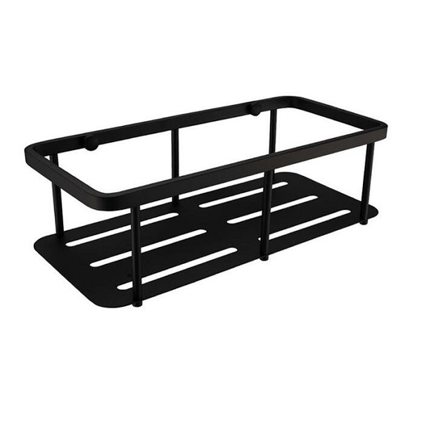 Kệ để dầu gội sữa tắm 1 tầng màu đen Miken MKK-3010B