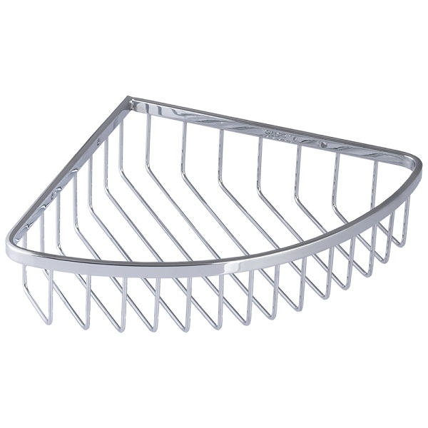 Kệ góc 1 tầng Đồng mạ Crom bóng Miken MKK-2506 (25x25x6cm)