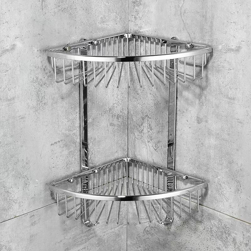 Kệ góc 2 tầng Đồng mạ Crom bóng Miken MKK-3225 (32x25x25x6cm) - Image 3