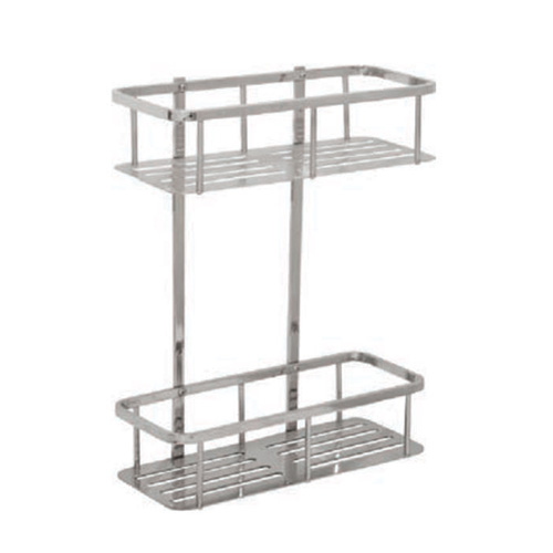 Kệ góc 2 tầng Đồng mạ Crom bóng Miken MKK-3225 (32x25x25x6cm) - Image 5