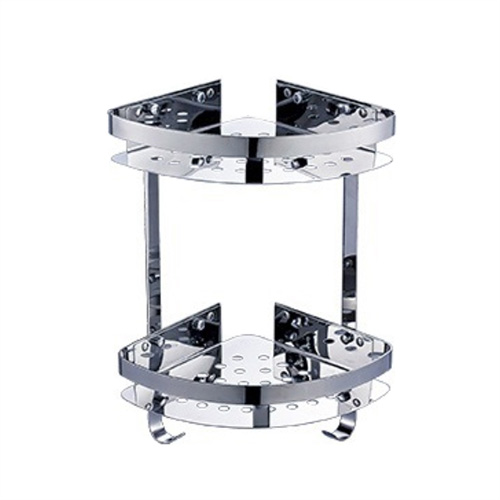 Kệ góc 2 tầng Inox 304 bóng Miken MKK-3123