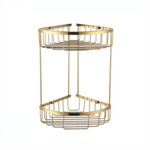 Kệ góc 2 tầng mạ màu vàng Miken MKK-3119G