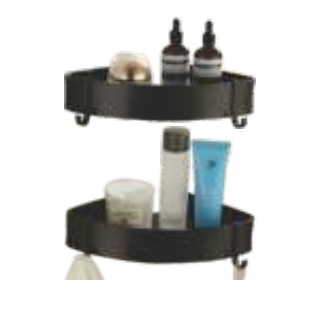 Kệ góc 2 tầng màu đen Royal Join RA-225