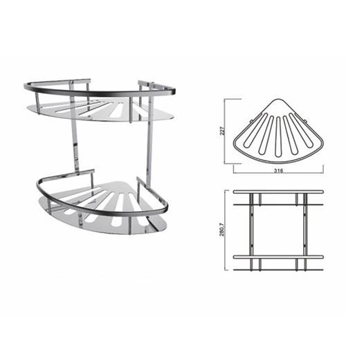 Kệ thẳng 2 tầng EcoBath EC-4068-2 - Image 3