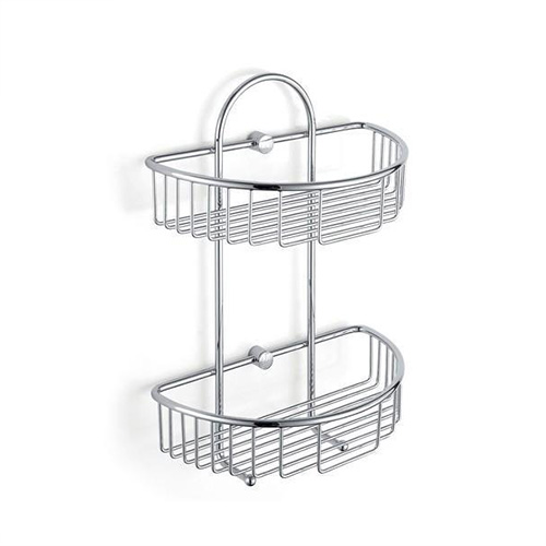 Kệ treo tường 2 tầng Đồng mạ Crom Miken MKK-382615