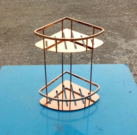 Kệ treo tường góc 2 tầng Geler 43-2 (22x45cm) - Image 3