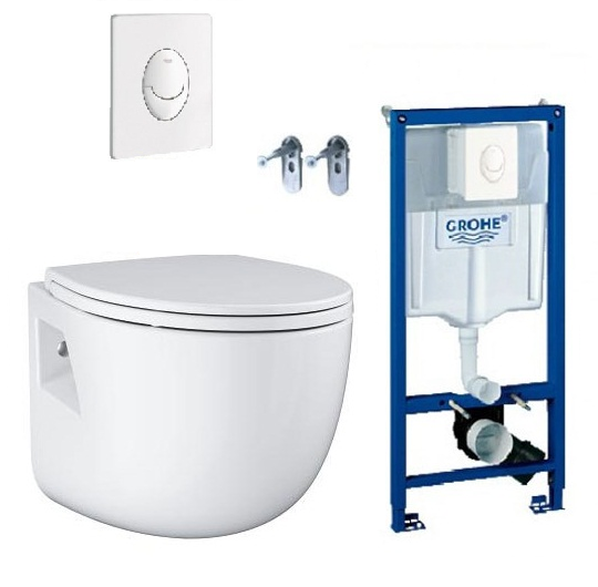 Két nước âm tường bồn cầu Grohe 38643001 - Image 3