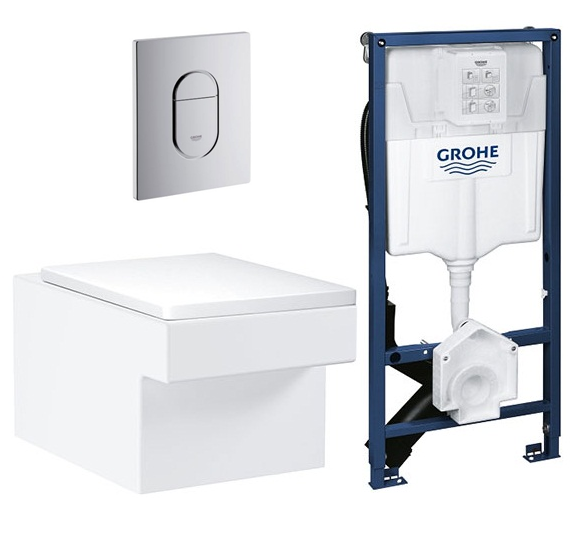 Két nước âm tường bồn cầu Grohe 38643001 - Image 5
