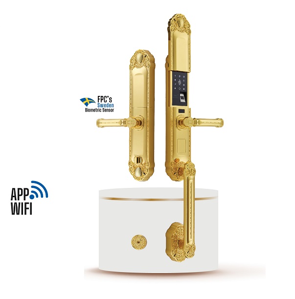 Khóa cửa đại sảnh mạ vàng Faster FS039 24K