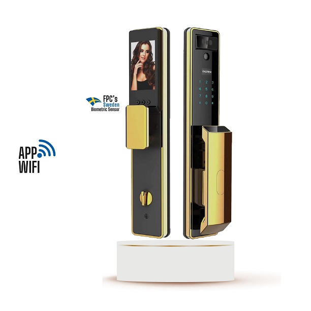 Khóa cửa nhận diện khuôn mặt Face ID Faster FS029 24K