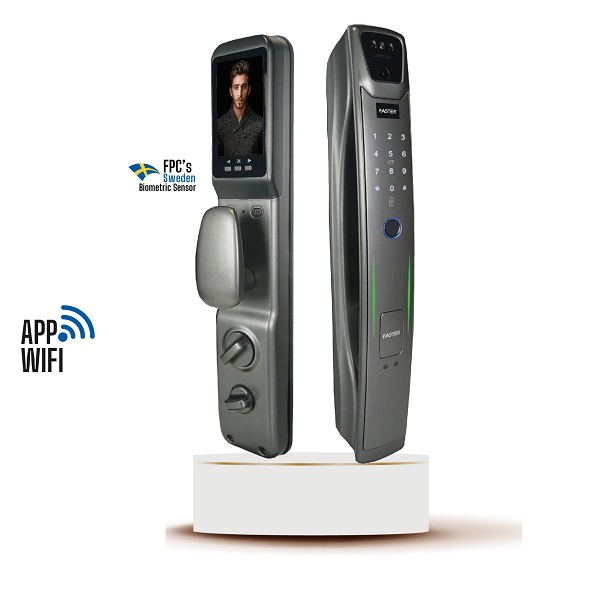 Khóa cửa nhận diện khuôn mặt Faster FS007FD3D-BM Face ID