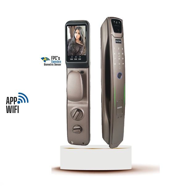 Khóa cửa nhận diện khuôn mặt Faster FS007FD3D-BS Face ID