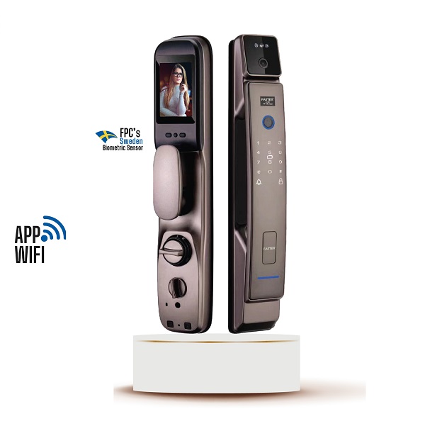 Khóa cửa nhận diện khuôn mặt Faster FS008FD3D-BS Face ID