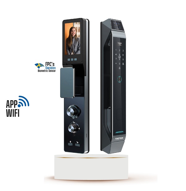 Khóa cửa nhận diện khuôn mặt Faster FS868 CNC SMART Face ID