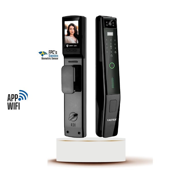 Khóa cửa vân tay chuông hình Faster FS006 BG