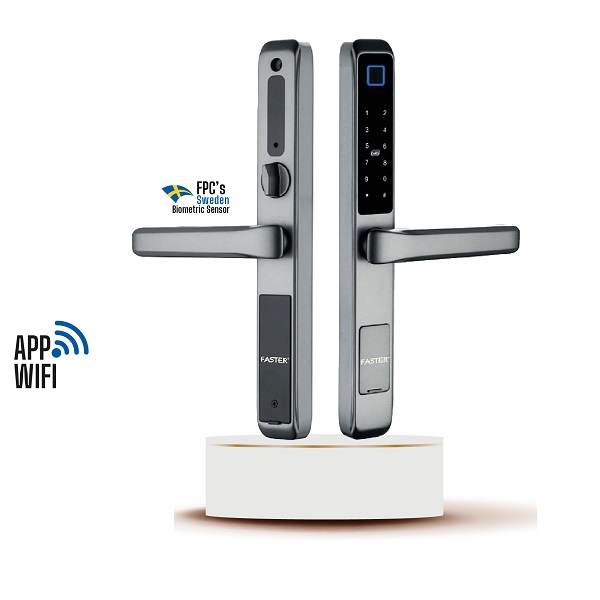 Khóa vân tay cửa nhôm Faster FS6600 BL - Image 3