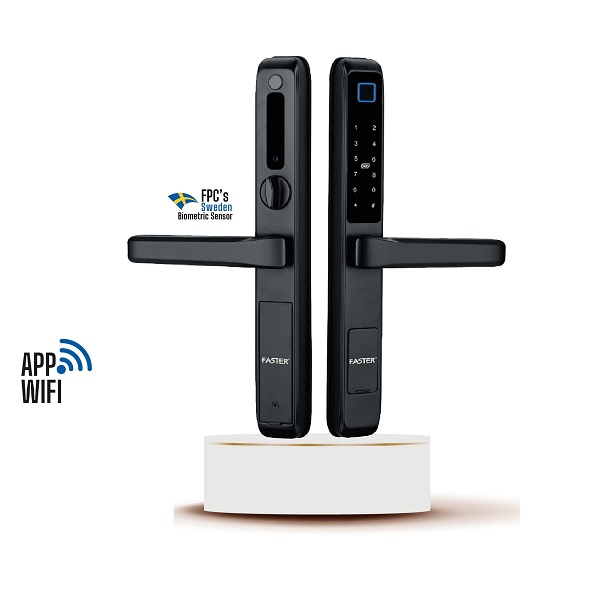 Khóa vân tay cửa nhôm Faster FS6800 BL