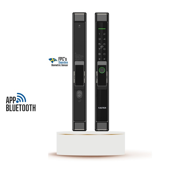 Khóa vân tay cửa nhôm Faster FS6901 BL