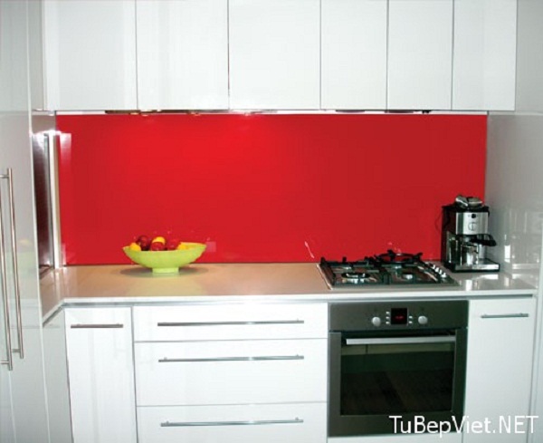 Kính ốp bếp màu cam 01